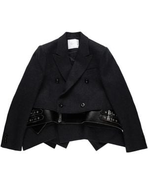 Sacai Wollen Jack - Zwart