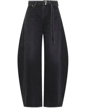 Sacai Vaqueros Con Cinturón - Azul