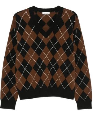 Sandro V-Neck Sweater - Black