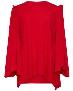 Comme des Garçons Side-Slit Sweater - Red