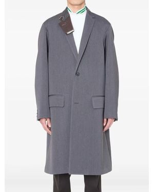 Kolor Single-Breasted Panel-Detail Coat - Gray