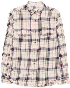 GANT Check-Pattern Button-Fastening Shirt - White