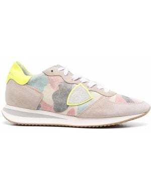 Philippe Model Trpx Camouflage-Print Trainers - White