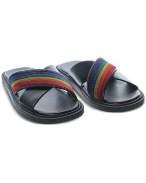Kurt Geiger Owen Sunset Crossover Sandals - Blue