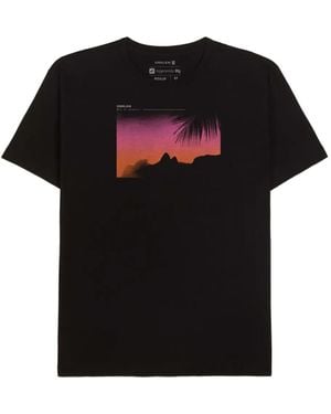 Osklen T-Shirt mit Ipanema-Print - Schwarz