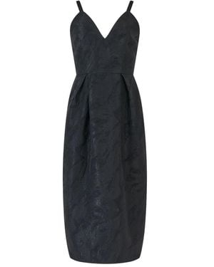 Rosie Assoulin Robe Mi-Longue À Motif En Jacquard - Bleu