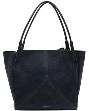 Victoria Beckham The Victoria Suede Tote Bag - Blue