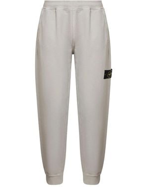 Stone Island Badge Elastic Track Pants - Grey