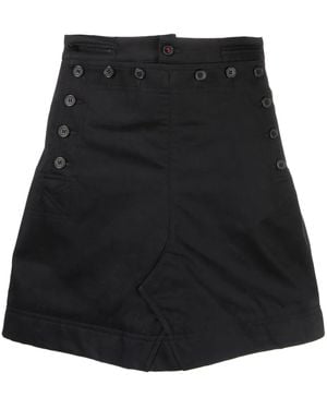Maison Margiela Cotton Gabardine Bodice Top - Black