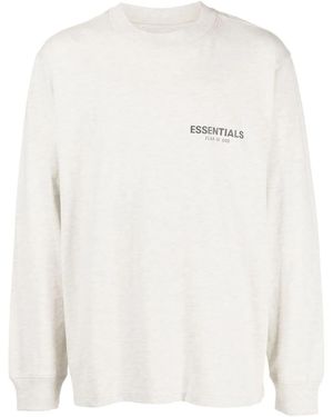 Fear Of God Logo-Print Cotton Sweatshirt - White
