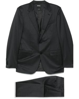 ZEGNA Wool Suit - Black