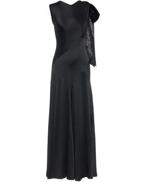 Maison Margiela Bow-Detail Asymmetric Gown - Black