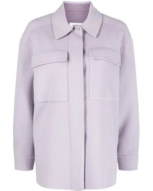 Calvin Klein Jacke Mit Gespreiztem Kragen - Lila