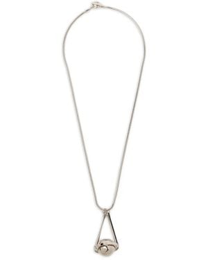 Toga Orb-Pendant Necklace - White