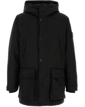 Stone Island Parka 4100062 Con Capucha - Negro
