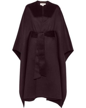 Agnona カシミア ケープ - パープル