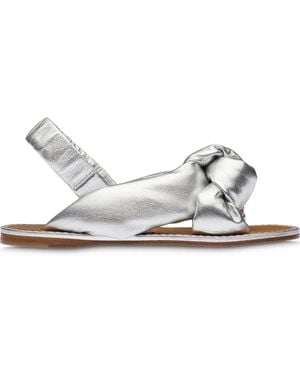 Miu Miu Sandales À Design Noué - Blanc