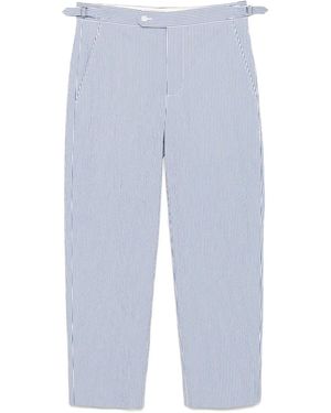 Bode Pantaloni Club A Righe - Blu