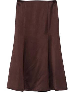 Herskind A-Line Midi Skirt - Brown