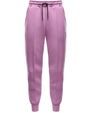 Nike Logo-Embellished Track Trousers - Purple