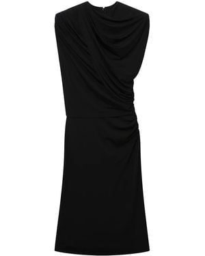 Stella McCartney Draped Midi Dress - Black