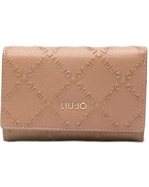 Liu Jo Logo-Embossed Wallet - Natural