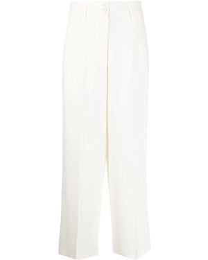 Alberto Biani Wide-Leg Tailored Trousers - White