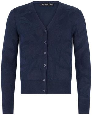 Ralph Lauren V-Neck Buttoned Cardigan - Blue