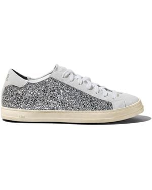 P448 John glitter suede sneakers - Weiß