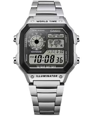 G-Shock Montre Heritage 1200 Digital Ae1200Whd 1A 42 Mm - Gris