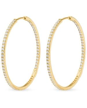 VEYNOU 14Kt Recycled Cleo Big Diamond Hoop Earrings - Metallic
