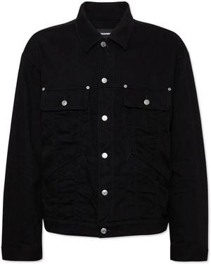 DSquared² Icon New Generation Oversized Jean Jacket - Black