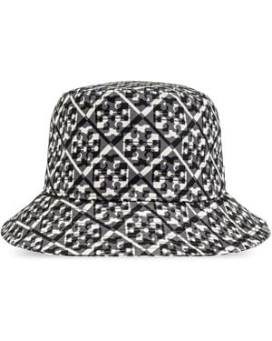 Tory Burch Sombrero de pescador en jacquard - Negro