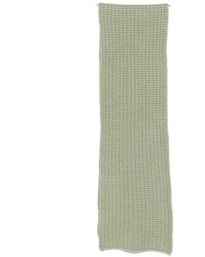 Liska Michaela Chunky-Knit Scarf - Green