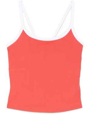 Varley Theon Ribbed Tank Top - Red