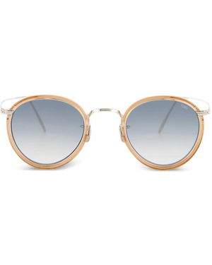 Eyevan 7285 Lunettes De Soleil 717E À Monture Ovale - Orange
