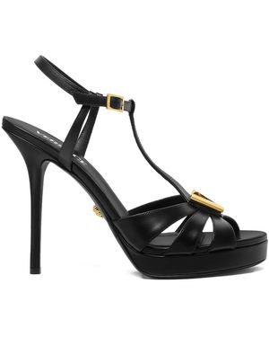 Versace 120Mm Platform Sandals - Black