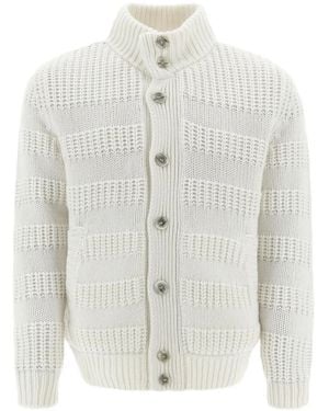 Herno Cárdigan Con Botones - Blanco