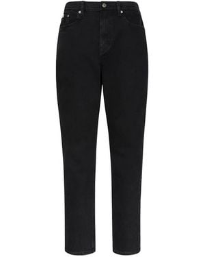 Calvin Klein Logo-Patch Jeans - Black