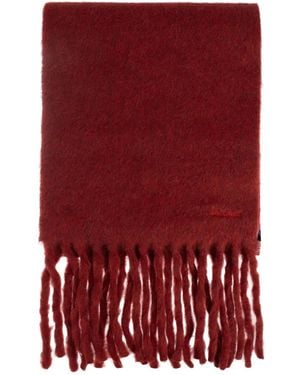 Max Mara Osso Fringed Scarf - Red