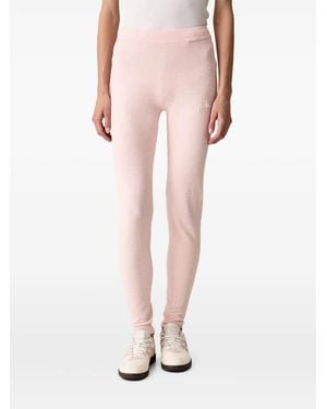 Guess Pantalon De Jogging Aria À Logo Brodé - Pink