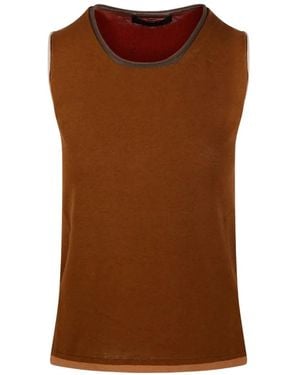 Fabrizio Del Carlo Sleeveless Top - Brown