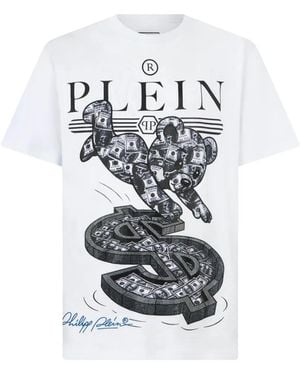 Philipp Plein Teddy Dollar T-Shirt - White
