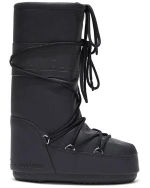 Moon Boot Icon Tall Rubber Boots - Unisex - Polyurethane/polyester/rubber - Black