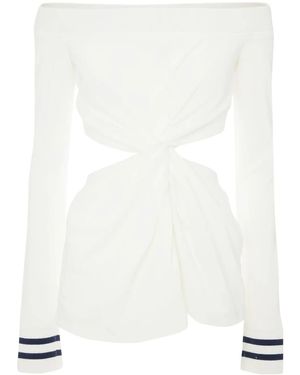 JW Anderson Blusa Con Spalle Scoperte - Bianco