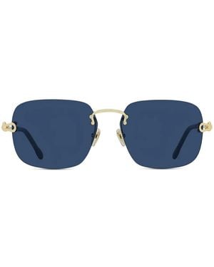 Fred Lunettes De Soleil À Détail De Câble - Bleu