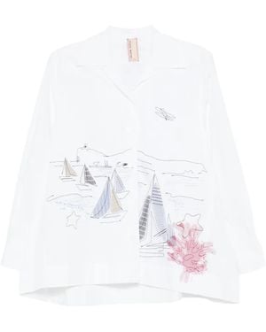 Antonio Marras Robespierre Vela Printed Shirt - White