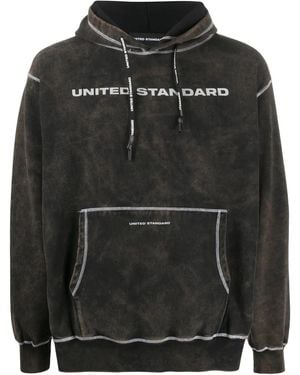 United Standard Felpa Con Stampa - Nero