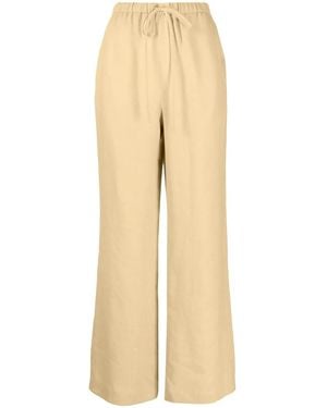 Nanushka Drawstring -Waist Linen Trousers - Natural