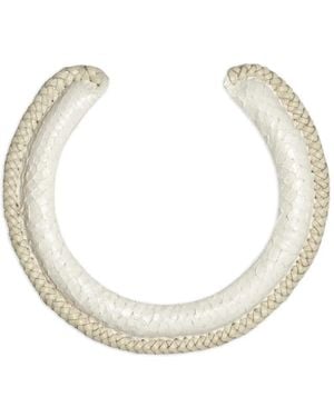 Johanna Ortiz Representative Rituals Woven Leather Necklace - Natural